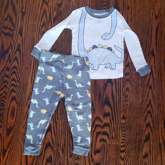 🔥3/$15 Wonder Nation "dinasour" PJ set, 24M
